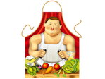 Zástera pre kuchára v Botero štýle Zástera pre kuchára v Botero štýle