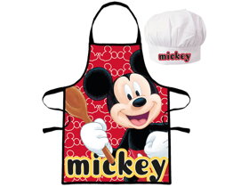 Chlapčenská zástera s kuchárskou čiapkou Mickey