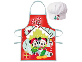 Detská zástera s čiapkou Minnie a Mickey - Vianoce