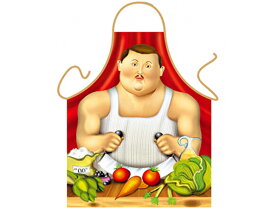 Zástera pre kuchára v Botero štýle