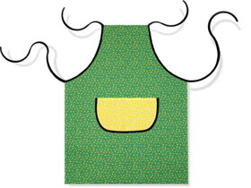 Zástera zelená so žltým vreckom