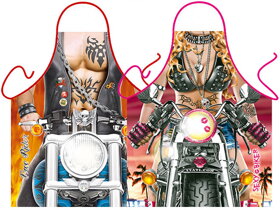 Zástery Sexi motorkár a motorkárka