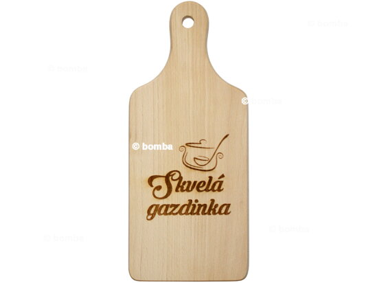 Dekoračná doska na krájanie pre skvelú gazdinku