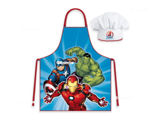 Zástera pre deti s kuchárskou čiapkou Avengers