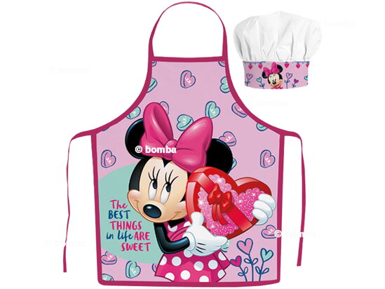 Detská zástera s čiapkou Disney Minnie Mouse