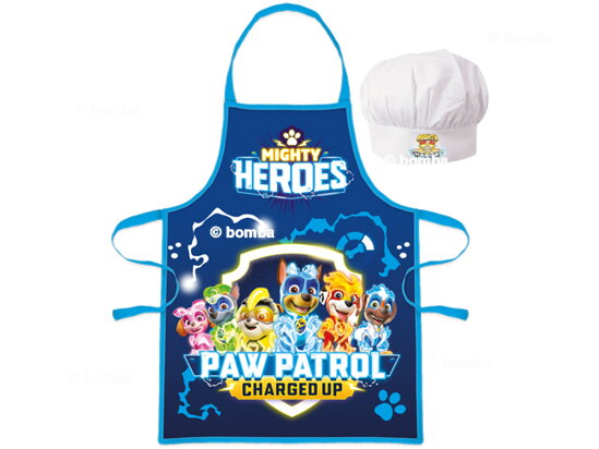 Detská zástera Paw Patrol Heroes s čiapkou