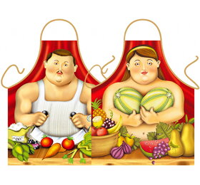 Zástery pre kuchárov v Botero štýle